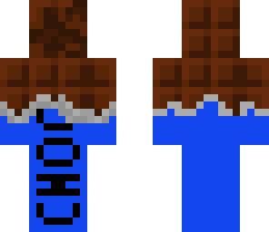 blue chocolate bar