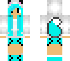 little fox girl blue hair