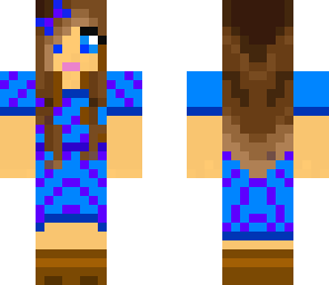 blue and purple girl
