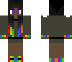 rainbow girl dark