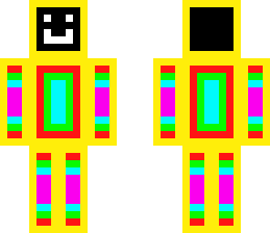 neon rainbow guy