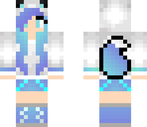 cute ice wolf girl- edited