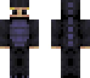 guy in black dino suit