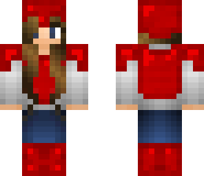 girl with red armor