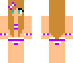 purple swim suit