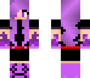 purple fire ender girl