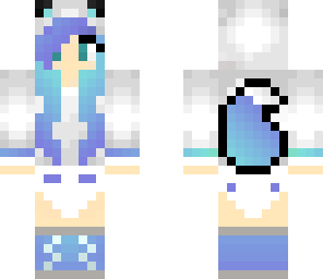 cute ice wolf baby