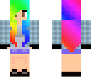plaid rainbow