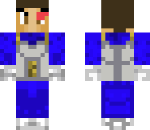 an human in vegeta suit '-'
