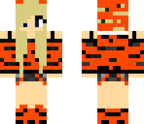 orange tiger girl - my colors edition