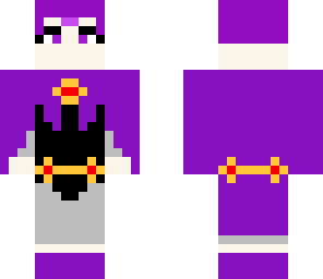 raven partly out of robe