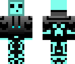 neon blue slime man