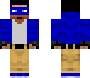 guy in blue hood with mask