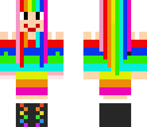 awesome cute rainbow girl