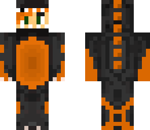dinoskin orange and black