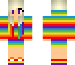 rainbow girl hoodie