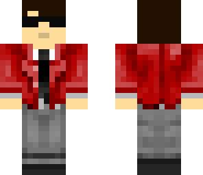 red dude in a tux