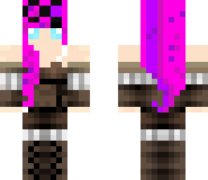 purple and pink steampunk girl