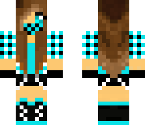 blue teen girl
