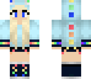 blue dino hood blone