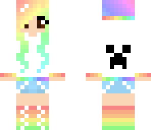 rainbow creeper girl