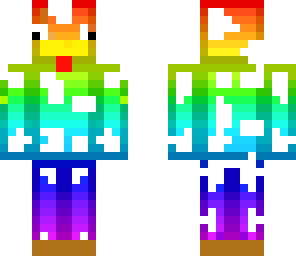 rainbow chicken cow