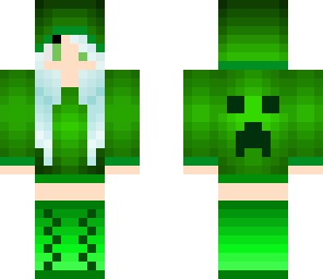 creeper hoodie blue version