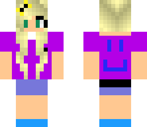cute purple t-shirt girl