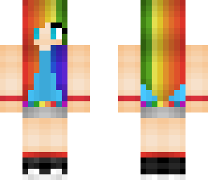 edited bunned rainbow girl