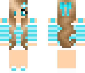 cute blue girl