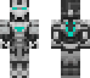 teal iron suit