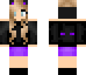edited ender kitty girl
