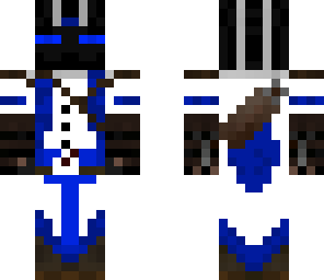 white and blue ender assasin