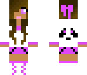 panda girl purple