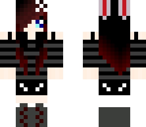 cute emo girl with headphones