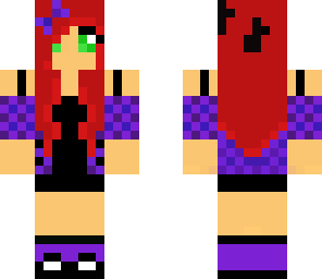 punk purple with headphones
