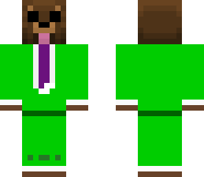 green **** bear suit