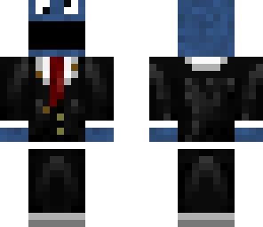 cookie monster in a suit
