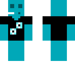 blue slime dj  black and white design