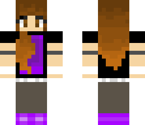 purple cute girl