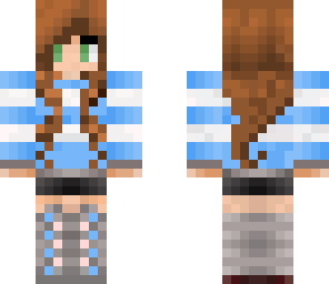 edited anime girl - blue