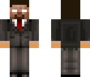herobrine in a suit