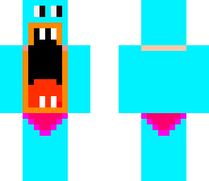 blue crazy man