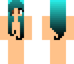 teal to black hair base