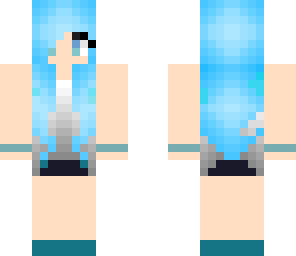 chica azul