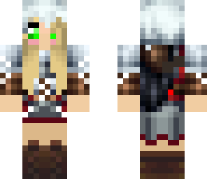 assasin with knives under arms