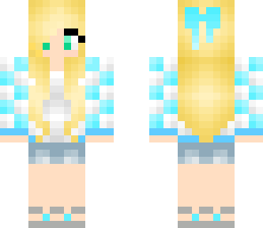 cute blue girl