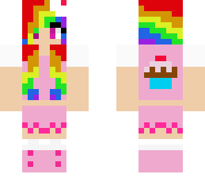 cutie girl cupcake kawaii rainbow