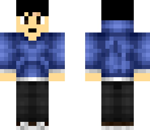 blue hoodie