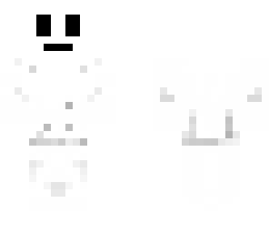 a white minecrafter